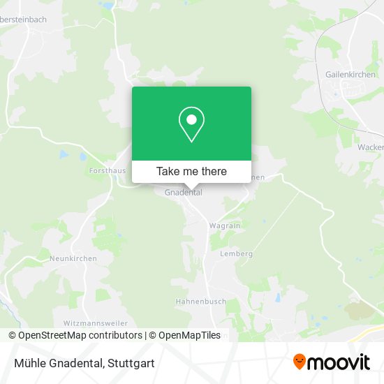 Mühle Gnadental map