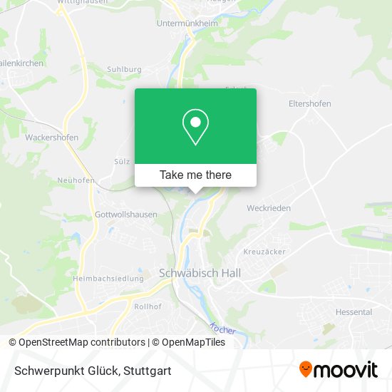 Schwerpunkt Glück map