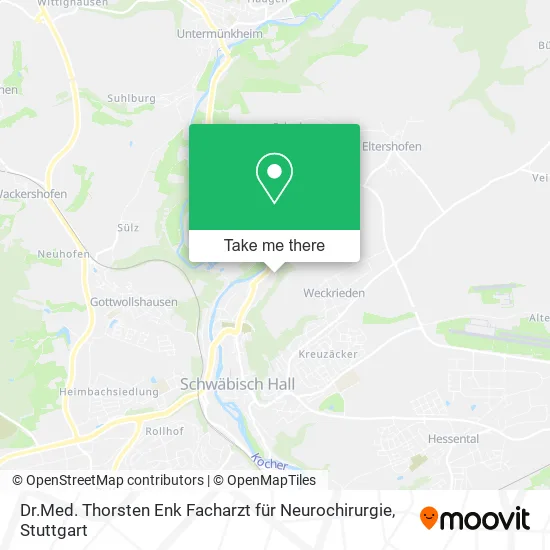 Карта Dr.Med. Thorsten Enk Facharzt für Neurochirurgie