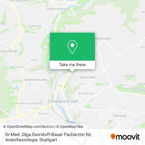 Dr.Med. Olga Swiridoff-Bauer Fachärztin für Anästhesiologie map