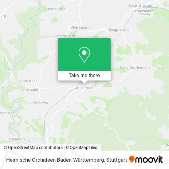 Heimische Orchideen Baden-Württemberg map
