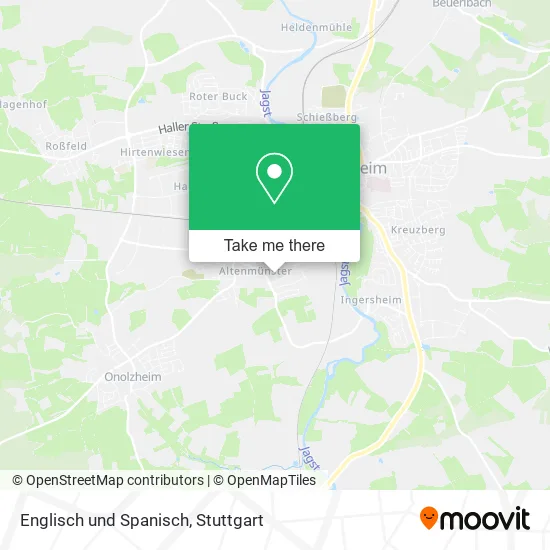 Карта Englisch und Spanisch