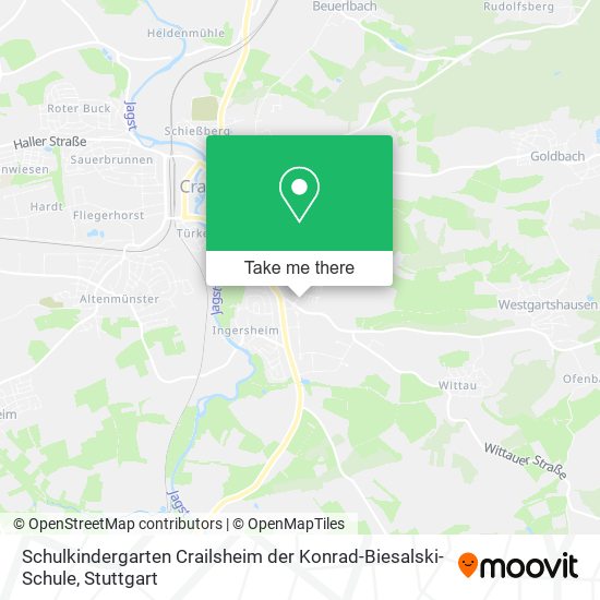 Schulkindergarten Crailsheim der Konrad-Biesalski-Schule map