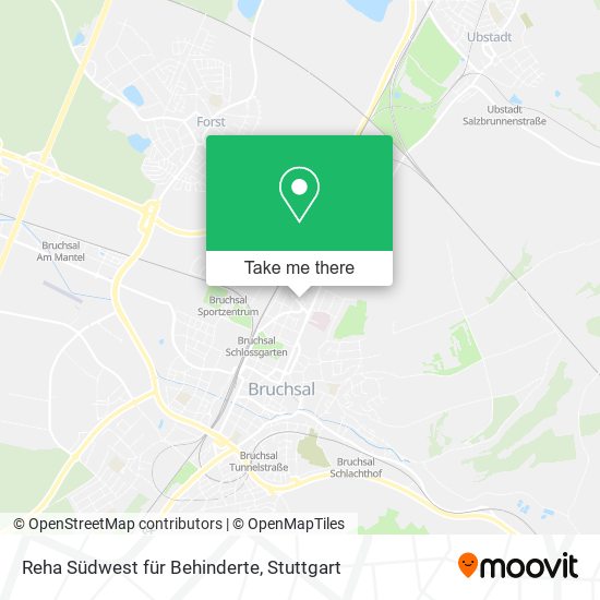 Reha Südwest für Behinderte map