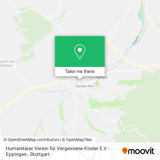 Карта Humanitärer Verein für Vergessene Kinder E.V - Eppingen-