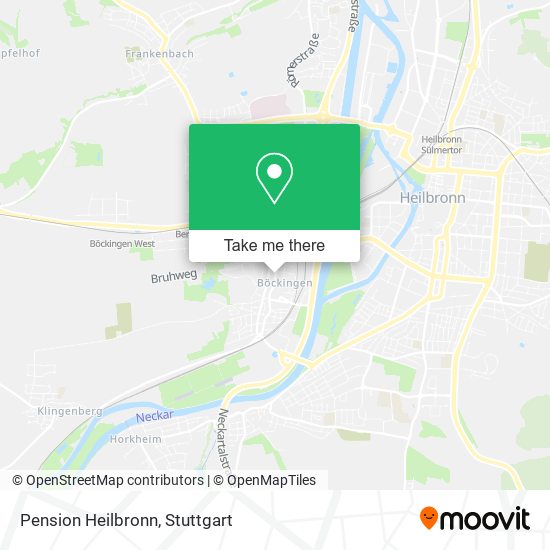 Pension Heilbronn map