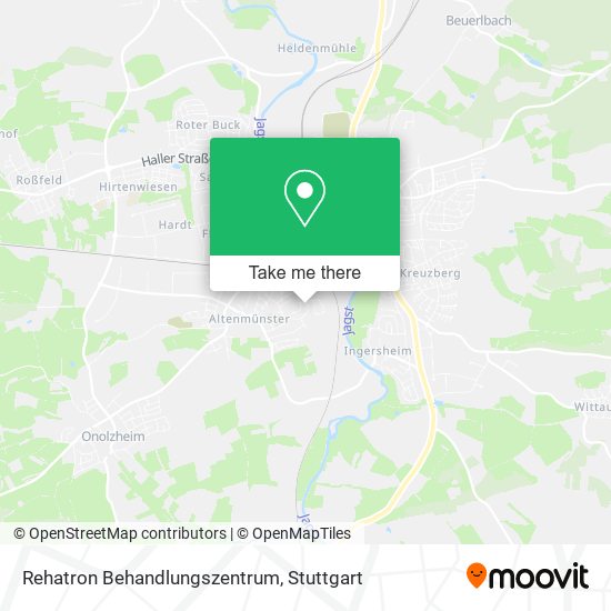 Rehatron Behandlungszentrum map