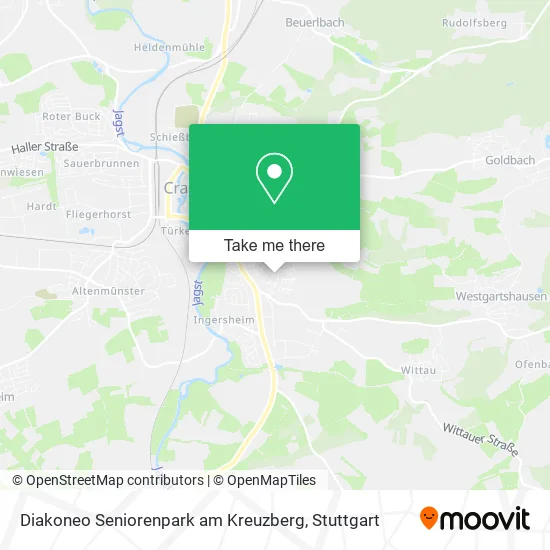Карта Diakoneo Seniorenpark am Kreuzberg
