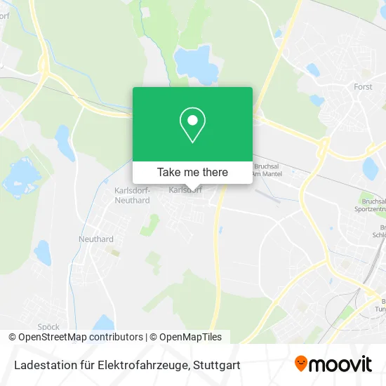 Карта Ladestation für Elektrofahrzeuge