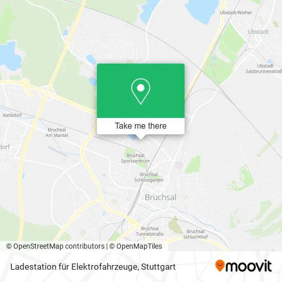 Карта Ladestation für Elektrofahrzeuge