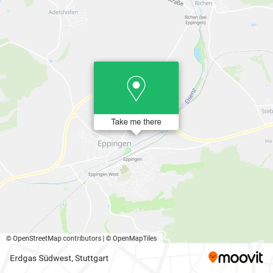 Карта Erdgas Südwest