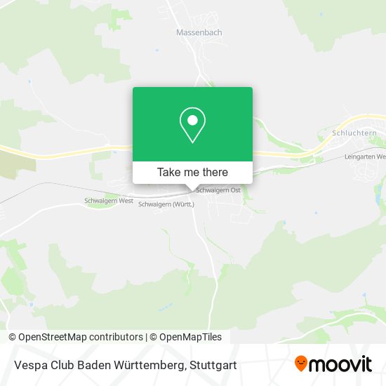 Vespa Club Baden Württemberg map