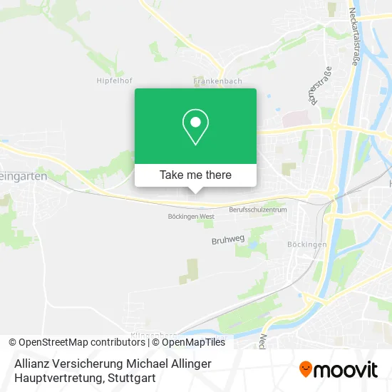 Карта Allianz Versicherung Michael Allinger Hauptvertretung