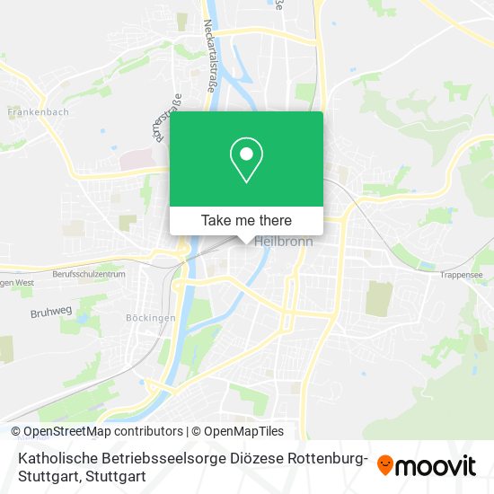 Карта Katholische Betriebsseelsorge Diözese Rottenburg-Stuttgart