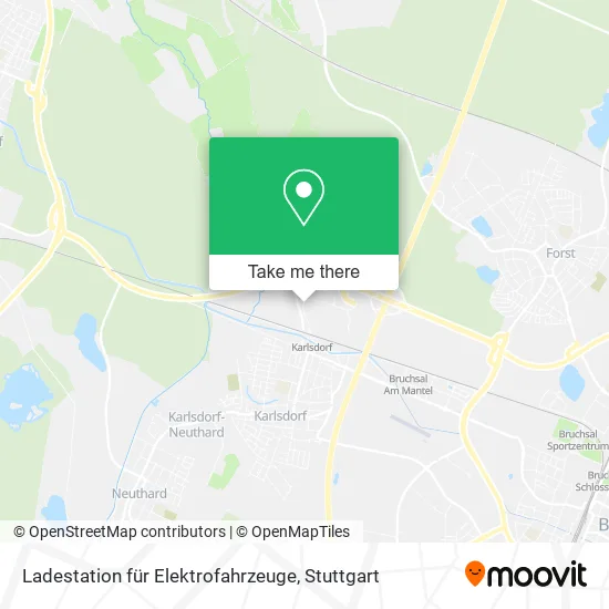 Карта Ladestation für Elektrofahrzeuge