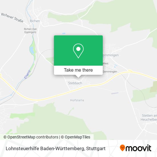 Lohnsteuerhilfe Baden-Württemberg map