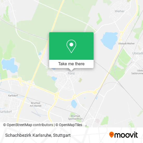 Карта Schachbezirk Karlsruhe