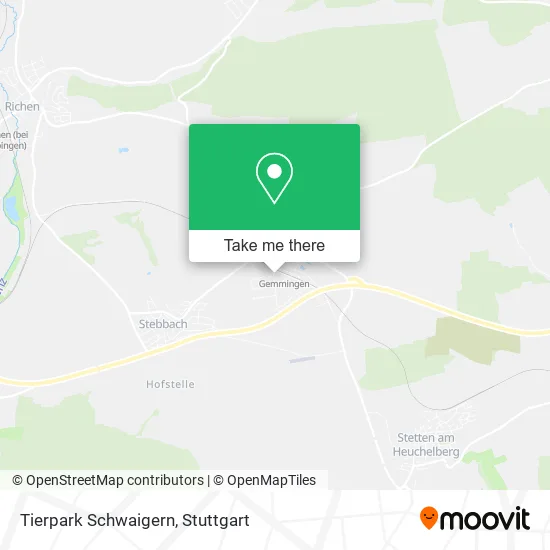 Карта Tierpark Schwaigern