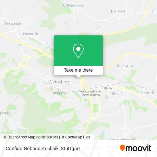 Карта Confido Gebäudetechnik