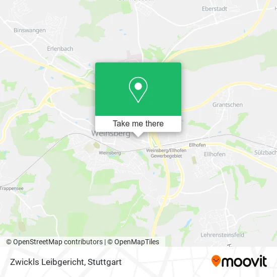Карта Zwickls Leibgericht