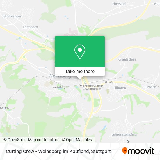 Cutting Crew - Weinsberg im Kaufland map