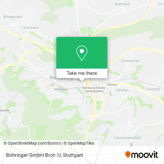 Карта Böhringer GmbH Brot- U