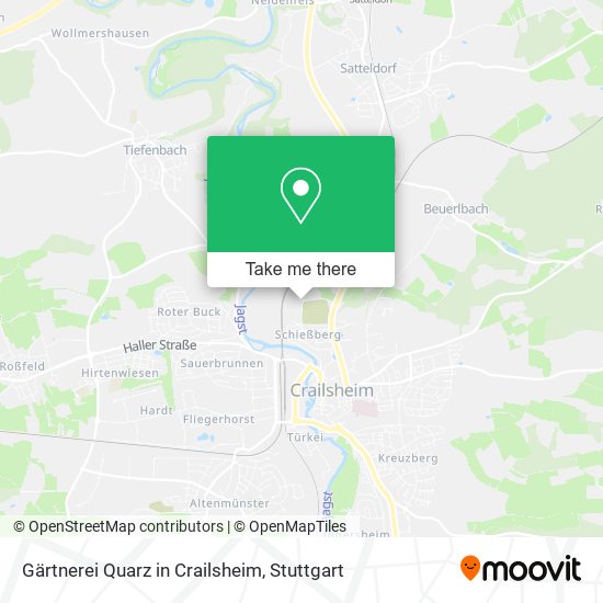 Gärtnerei Quarz in Crailsheim map