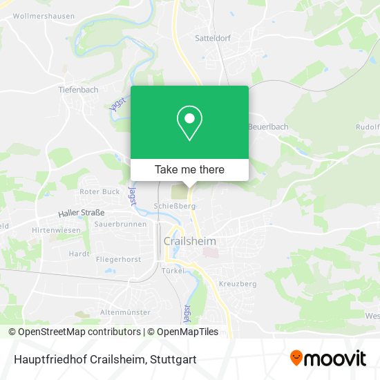 Hauptfriedhof Crailsheim map