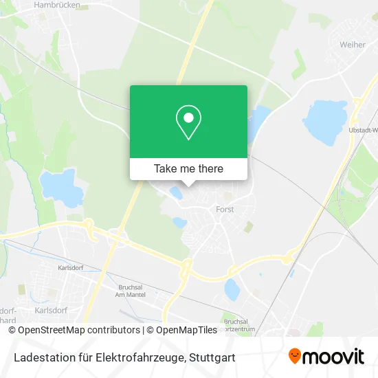 Карта Ladestation für Elektrofahrzeuge