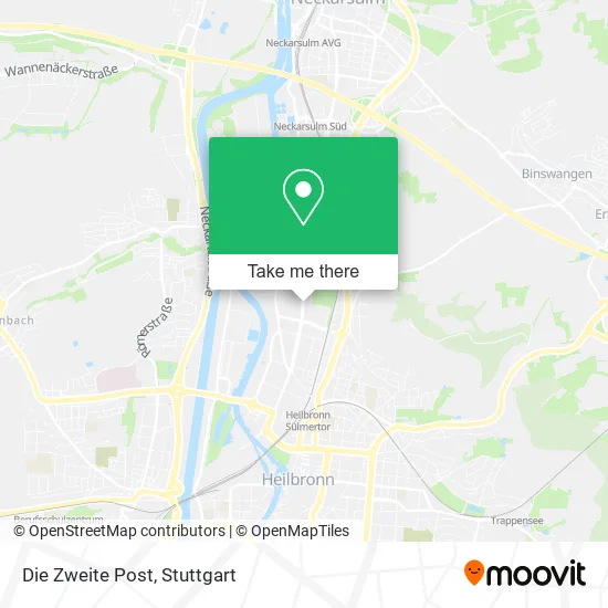 Карта Die Zweite Post