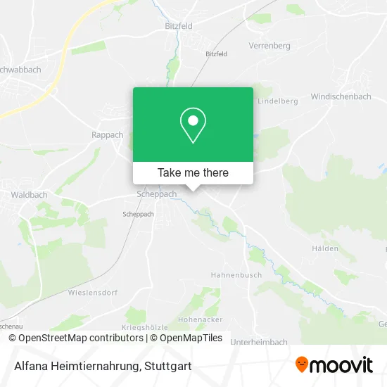Карта Alfana Heimtiernahrung