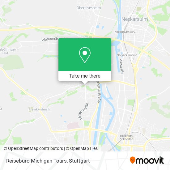 Reisebüro Michigan Tours map