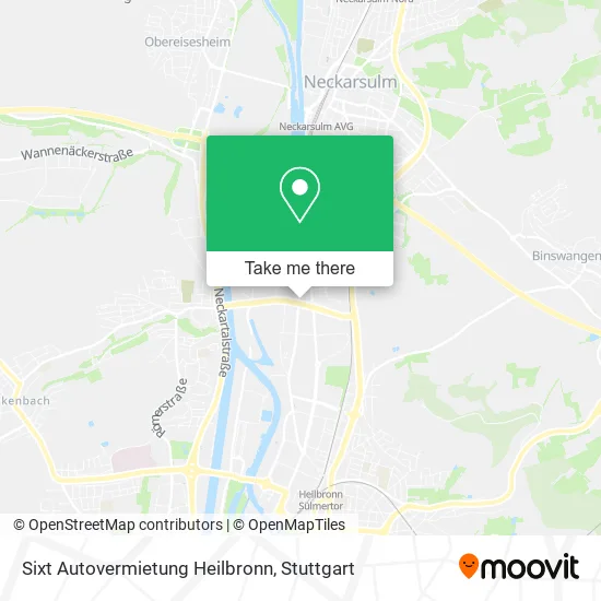 Карта Sixt Autovermietung Heilbronn