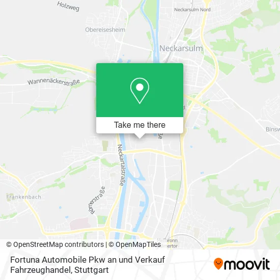 Карта Fortuna Automobile Pkw an und Verkauf Fahrzeughandel