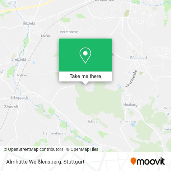 Almhütte Weißlensberg map