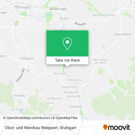 Карта Obst- und Weinbau Weippert