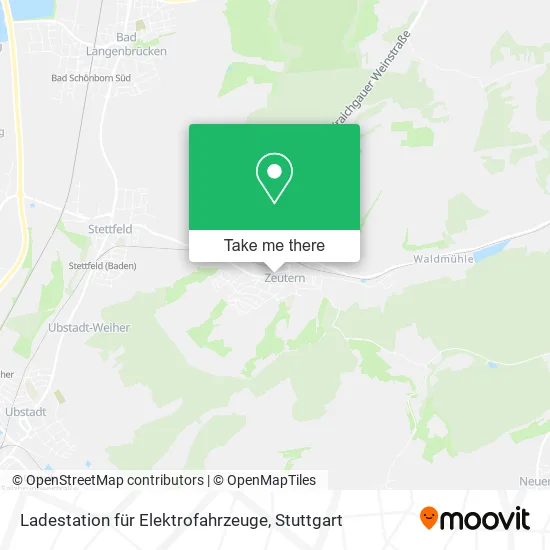 Карта Ladestation für Elektrofahrzeuge