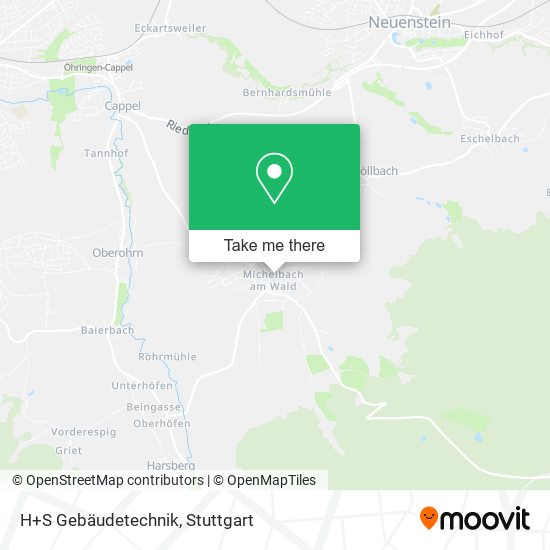 H+S Gebäudetechnik map