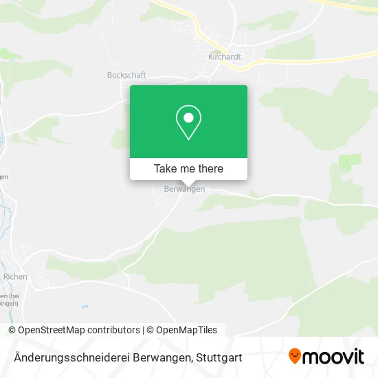 Карта Änderungsschneiderei Berwangen