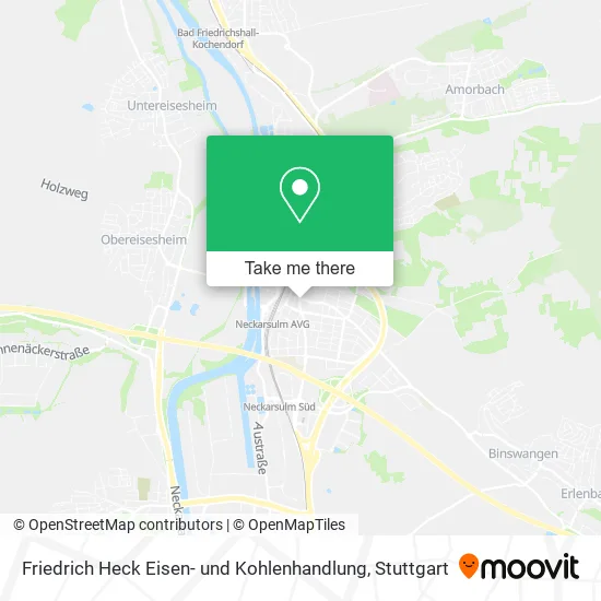 Карта Friedrich Heck Eisen- und Kohlenhandlung