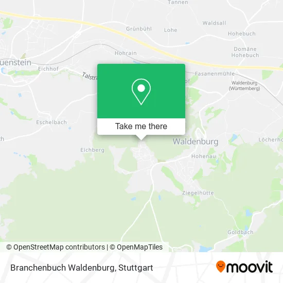 Карта Branchenbuch Waldenburg