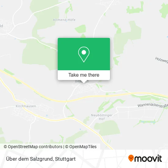 Карта Über dem Salzgrund
