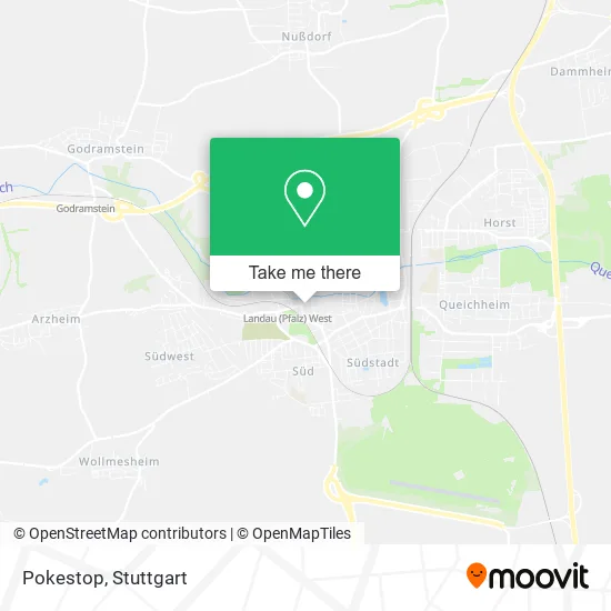 Карта Pokestop