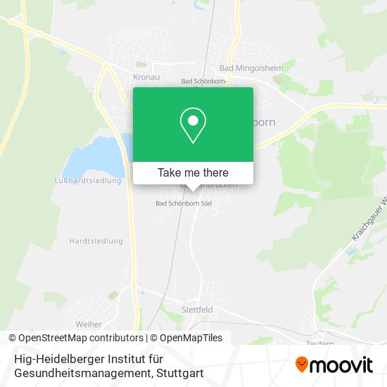 Hig-Heidelberger Institut für Gesundheitsmanagement map