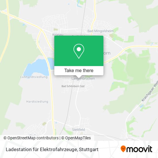 Карта Ladestation für Elektrofahrzeuge