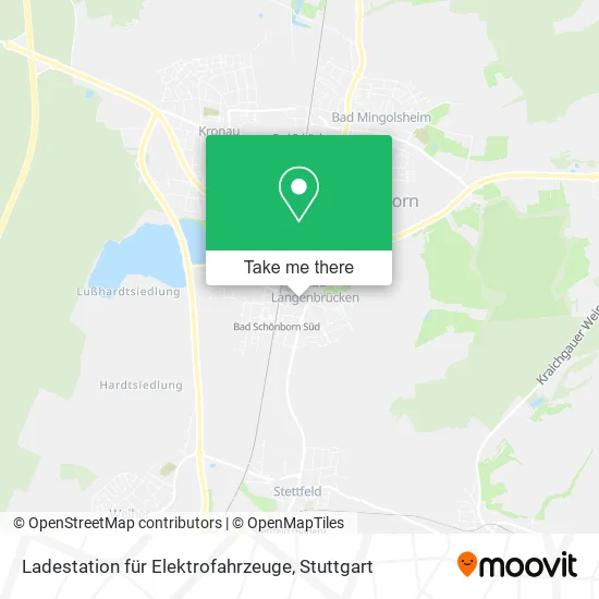 Карта Ladestation für Elektrofahrzeuge