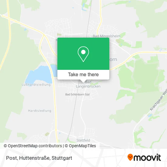 Карта Post, Huttenstraße