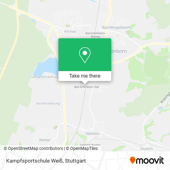 Kampfsportschule Weiß map