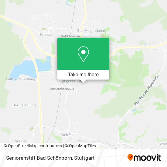 Карта Seniorenstift Bad Schönborn
