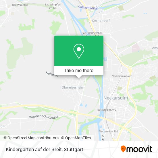 Kindergarten auf der Breit map